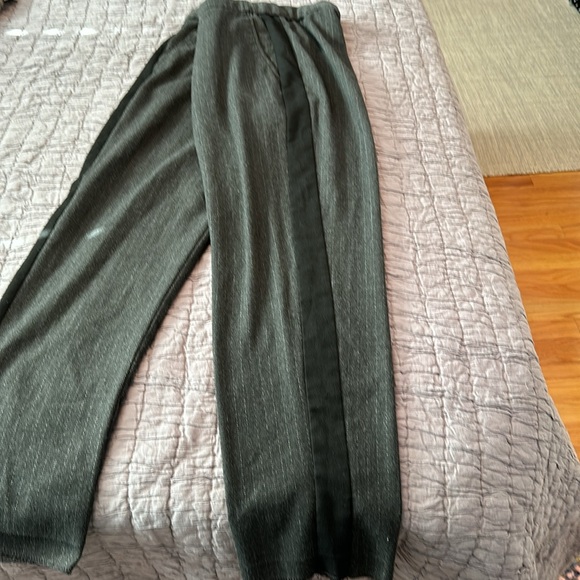 Men’s Zara grey pinstriped pants size small with outer black stripe. - Picture 10 of 13